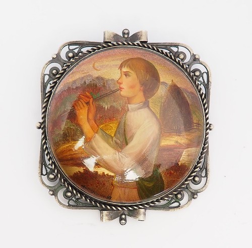 Spilla vintage lacca - spilla,